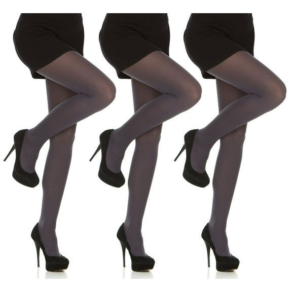 Womens Pantyhose - Tights For Women - Plus Size Control Top Pantyhose, Ladies Tights, Regular and Plus Sizes (3 Pack)