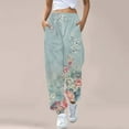 thumbnail image 2 of Charmgo Sweatpant On Sale Prime, Women's Bottom Sweatpants Wide Leg Joggers Workout High Waisted Yoga Pants with Pockets, Joggers for Women Mint Green M, 2 of 5