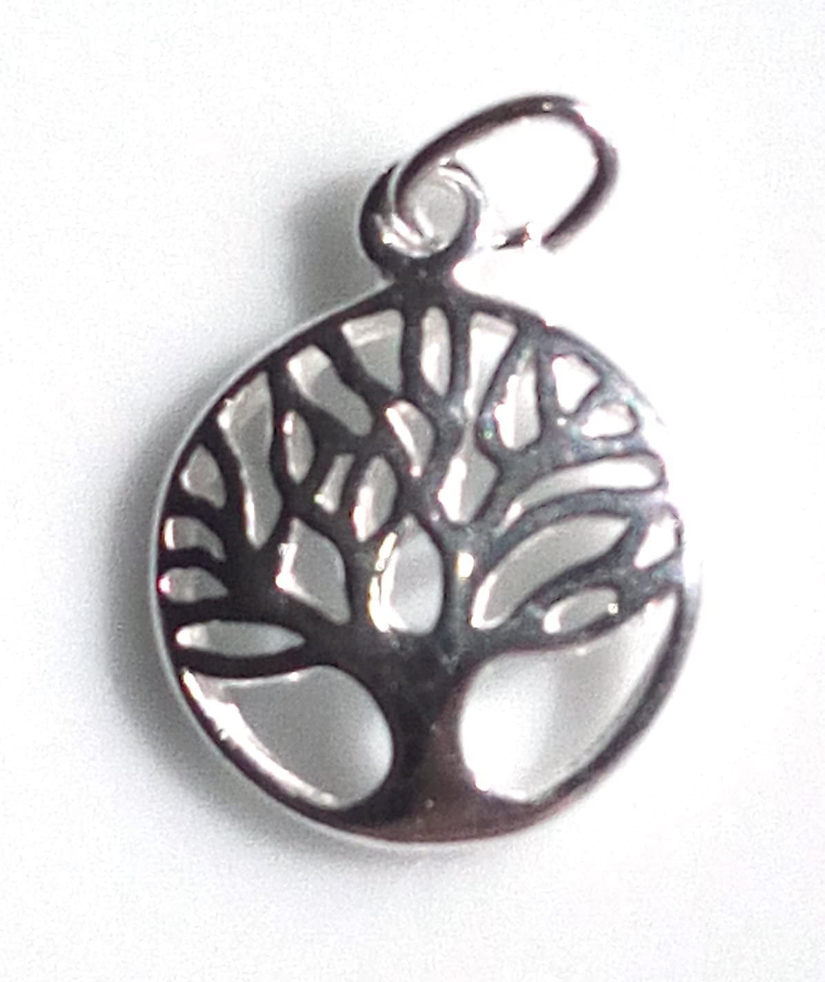 6 Qty. Tree of Life Charm .925 Sterling Silver by JensFindings