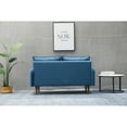 thumbnail image 4 of Kingway Furniture Aurora Velvet Living Room Loveseat in Prussian Blue, 4 of 7