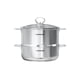 thumbnail image 1 of Sunhouse Olla Vaporera De Acero Inoxidable De 2 Niveles Con Tapa - Vaporera Más Grande De 5.5 Qt Y Base De Olla De 3.8 Qt - Lista Para Inducción Compatible Con Todas Las Estufas - Multiusos Para Verdu, 1 of 8