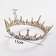 thumbnail image 2 of Corona Barroca Real Boda Novia Cristal Coronas De Círculo Co, 2 of 5