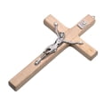 thumbnail image 2 of GUOOL Wooden Wall Cross Delicate Wall Decor Religious for Easter Home Living Room Color, 2 of 8