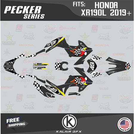 Kalair GFX Graphics Kit for Honda XR190L (2019+) Pecker Series