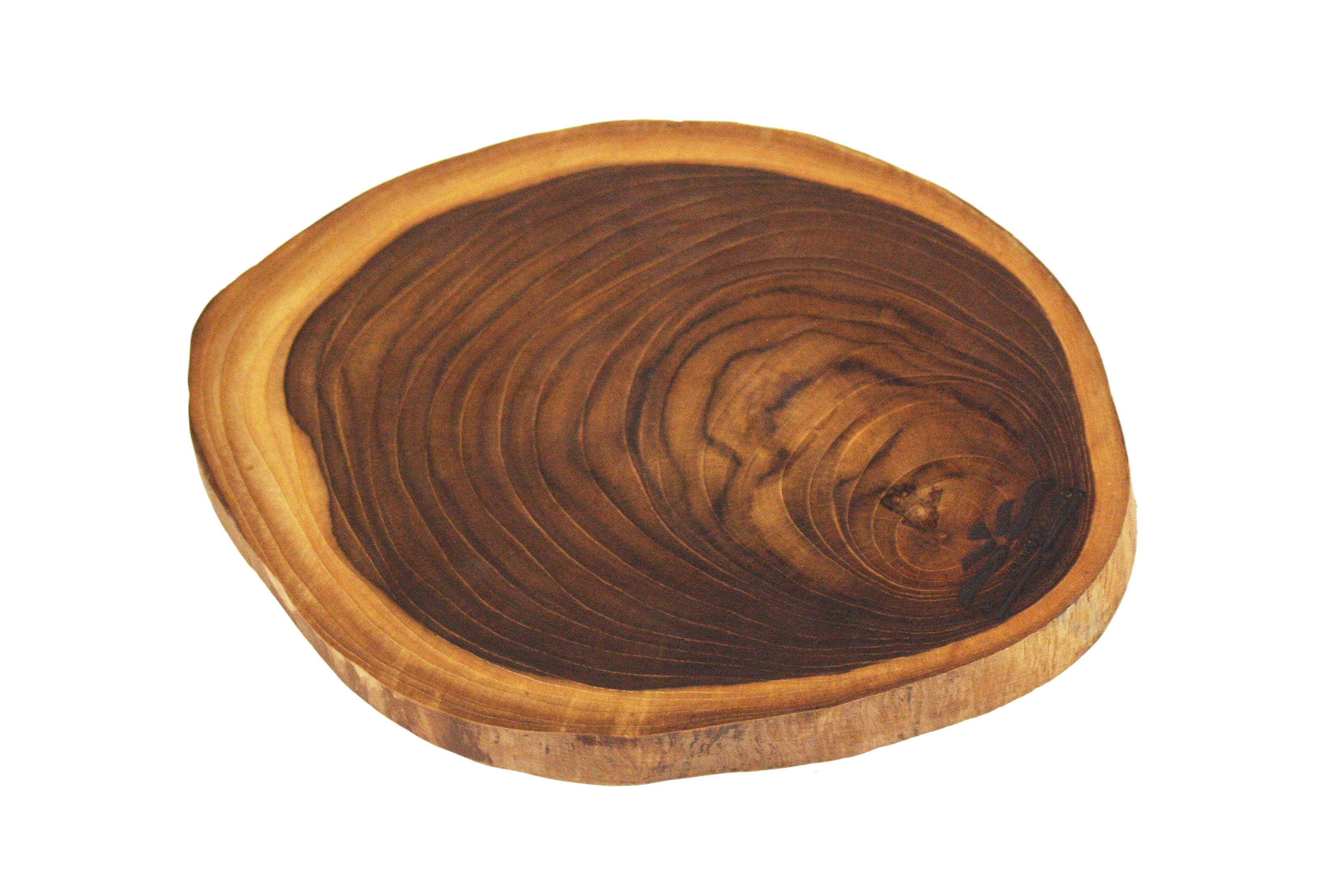 Mountain Woods Brown Solid Teak Wood Live Edge Cutting ...