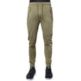 thumbnail image 4 of Ma Croix Mens Joggers with Zipper Pockets Casual Lightweight French Terry Active Sweatpants, 4 of 6