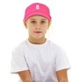 thumbnail image 5 of DALIX Cute Easter Bunny Kids Hat Embroidered Girls Baseball Cap in Hot Pink, 5 of 6
