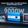 thumbnail image 4 of Inversor de corriente Junbpaw de 3080 W, onda sinusoidal pura, 12 V a 120 V, 4 of 9