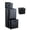 Black, variant on 16 Gal Dual Compartment Trash Can, Stainless Steel Bin w/ Compost Bin, Odor Control, 2 Removable Inner Buckets, White