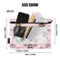thumbnail image 3 of Bees and Heart 2 Pack Pencil Pouch for 3 Ring Binder Smooth Zipper Folders with Pockets Clear Window Pencil Case, 3 of 6
