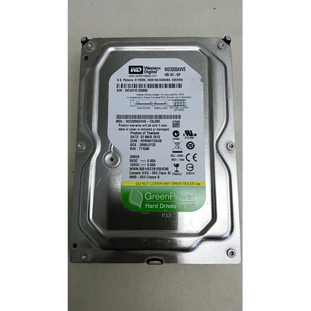 Western Digital 320gb 7200rpm Caviar Refurbished Western Digital WD3200AVVS WD AV-GP 320GB 3.5