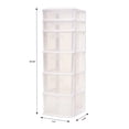 thumbnail image 4 of Homz Plastic 6 Clear Drawer Medium Home Storage Container Tower, 4 of 5
