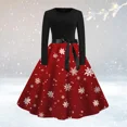 thumbnail image 1 of Disfraz de Cosplay de Navidad para mujer, vestido de princesa de manga larga, vestido de Festival Vintage, vestido Rockabilly, bata de fiesta, 1 of 5