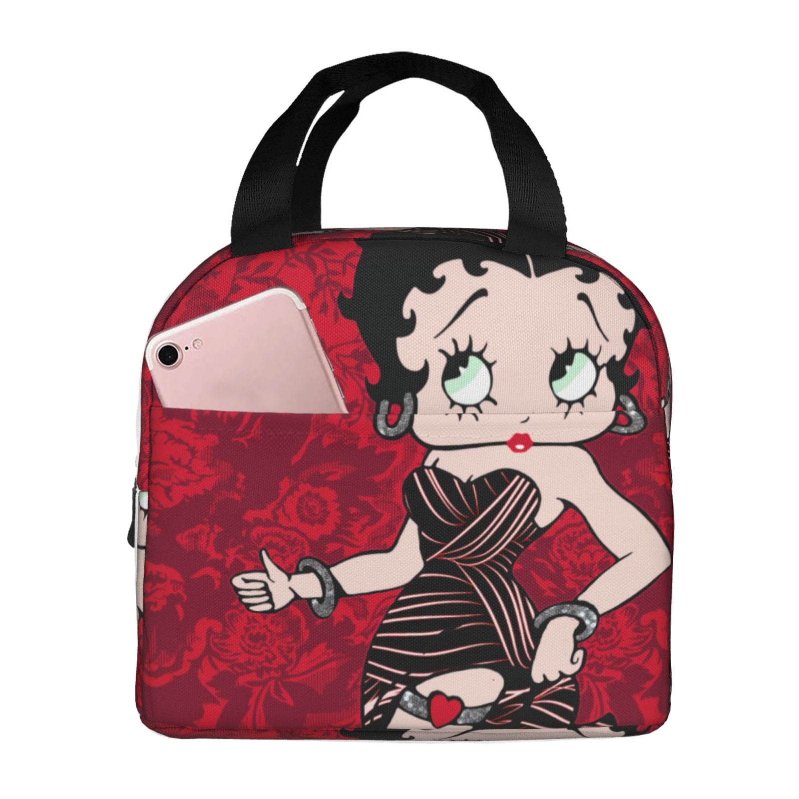 Betty Boop Insulated Lunch Bags Reusable Lunch Box, Cooler Lunch Bag Waterproof Lunch Tote For Picnic Office Work Travel Camping Gifts