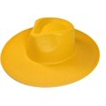 thumbnail image 1 of VERVE 8 Wide Brim Vegan Felt Rancher Hat - Women, Men, and Kids Fedora Style with Adjustable Inner Drawstring, 1 of 8