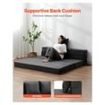 thumbnail image 4 of Folding Sofa Bed, 3-in-1 Convertible Couch Bed with Pillows, Queen Size, 25D Memory Foam Futon for Living Room, Bedroom - Dark Grey, 4 of 6