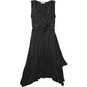 Women's Plus Jersey Dress with Handkerchief Hem