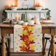 thumbnail image 2 of Fall Table Runner Thanksgiving Maple Leaves Table Runners Gradient Orange Fallen Leaf Cotton Linen Dresser Scarf Kitchen Dining Table Decor for Fall Holiday Party Decor 13x72 Inch, 2 of 9