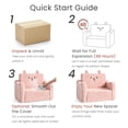 thumbnail image 4 of AILEEKISS Toddler Sofa Chair, 2-in-1 Foldable Baby Couch Flip Open Sofa Bed for Playroom, Pink, 4 of 10