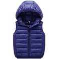 thumbnail image 1 of LANBAOSI Boys Girls Winter Puffer Vest Hooded Lightweight Down Vest 8-9, 1 of 6
