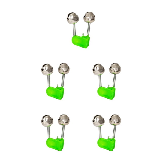 sweethay Paquete de 10, alarma de mordedura de pesca, indicador luminoso, luces de luz nocturna, Sensor de movimiento de alerta elástico verde para typ 3 5piezas sweethay CBP203739