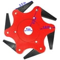 thumbnail image 4 of Trimmer Head Cutter 6 Steel Grass Steel Blades Razors 65Mn Trimmer Head Cutter for Mower Grass Brush Cutter Head for String Trimmer Fit 99% Trimmers and Brush Cutters Mowing Head Tool, 4 of 7