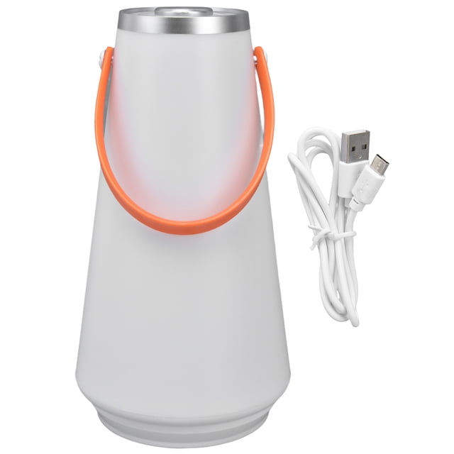 Lámpara de luz nocturna Diseño de asa portátil Control táctil Brillo ajustable Luz cálida Luz de noche para niños ABS duradera y segura