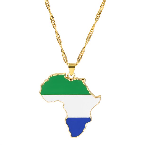 Colgante de Metal con forma de mapa para hombre y mujer, collar creativo de Hip Hop con diseño de mapa de Ghana, Nigeria, Indonesia y, joyería étnica