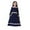 Dark Blue, variant on AWZXDE Girls Dresses Girl Color Contrast Long Sleeve Long Skirt Dress For Summer Wear Long Skirt Pink，10-11 Years