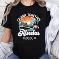 thumbnail image 1 of Camiseta de Mujer 100% Algodón - Cruisin' Together Alaska 2026 - Osos, Montañas y Sol, 1 of 7