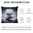thumbnail image 5 of JEUXUS Beautiful Pink Lotus Super Soft Pillow Case White, 5 of 5