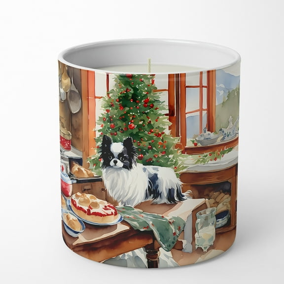 Carolines Treasures DAC3827CDL 10 oz Unisex Japanese Chin Christmas Cookies Decorative 100 Percent Soy Candle