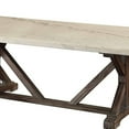 thumbnail image 4 of Acme Romina Coffee Table, White Nature Marble Top & Weathered Espresso, 4 of 6