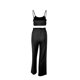 thumbnail image 4 of TRKIYQC Conjunto de pijama de 3 piezas para mujer, conjunto de pijama, top corto, pantalones, cárdigan, ropa de dormir TRKIYQC moda, 4 of 6