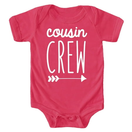 

Cousin Crew Arrow T-Shirts and Bodysuits for Baby and Toddler Boy and Girls Fun Family Outfits Vintage Hot Pink Bodysuit 12 Months