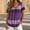 Purple, variant on Lumistal Plus Size Women Summer Tops Thin Breathable Casual T-Shirts Striped Blouse Short Sleeve Top Basic Tee Fashion Leisure Tshirt for Women Going Out Tops XL-5XL Grey XXXXL