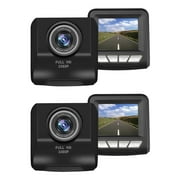 Augper Clearance 2Pcs Dash Cam Front and Rear with WiFi, 1080P FHD Dash Camera for Cars, Dual Dashcam with 3 Inch Display, Super Night Vision, Loop Recording, Parking Monitor, Support 64GB