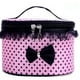 thumbnail image 2 of Maquillaje Polka con lazo negro y ribete con volantes Bolsa de almacenamiento con asa y cierre de cremallera Organizador de maquillaje portátil para viajes para niñas y adolescentes, 2 of 2