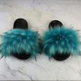 thumbnail image 1 of Sandalias planas mullidas de piel sintética para mujer Zapatillas sin cordones Zapatos elegantes, 1 of 1