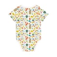 thumbnail image 5 of Balery Summer Animal Pattern Baby Climbing Clothes Infant Bodysuit Cute Infant Bodysuit Baby Romper-12 Months, 5 of 7