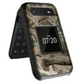 thumbnail image 4 of Case for Nokia 2760 2780 Flip Phone, Nakedcellphone [Outdoor Camouflage] Slim Hard Shell Protector Cover with Grid Texture - Tree Leaf Real Woods Camo Design, 4 of 7