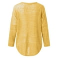 thumbnail image 5 of Baberdicy Lady Blouse Womens Batwing Sleeve Pullover Tops of Shoulder Loose Oversized Baggy Sweater Shirts Casual T Shirt Blouses Knit Sweater Yellow, 5 of 5