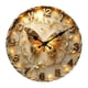 thumbnail image 3 of Reloj de pared grande, moderno y creativo en 2D, elegante, de madera, con mecanismo silencioso para el hogar. 20 centímetros, 3 of 9