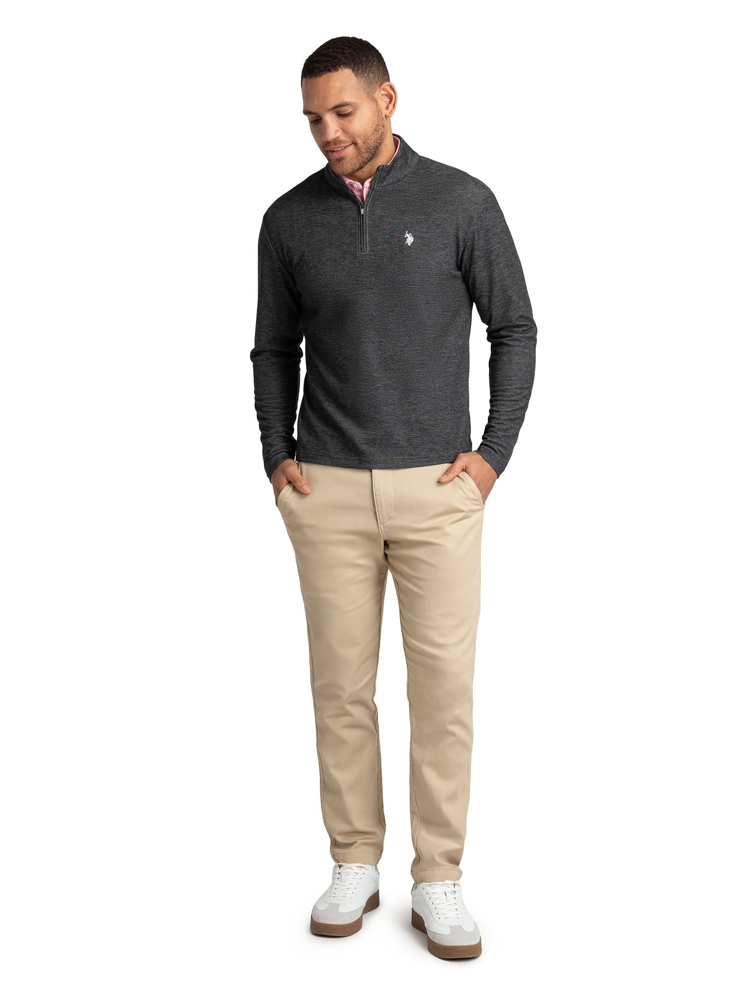 U.S. Polo Assn. Men's Luxe Quarter Zip Pullover