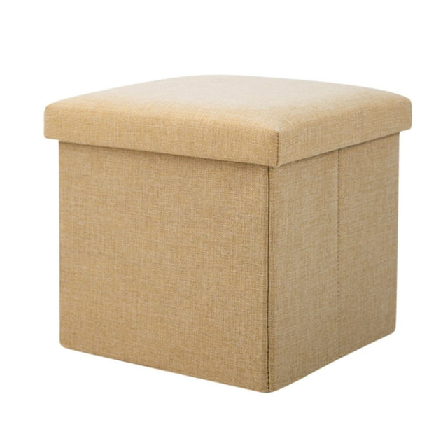 Tabouret de Rangement Multifonctionnel Pouvant s'Asseoir, Tabouret de Rangement, Boîte de Rangement Pliable en Tissu Uni pour la Maison, Tabouret pour Changer de Chaussures