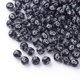 thumbnail image 1 of Craft Style Acrylic Beads Round with Cross Black 8mm Hole: 2mm about 2000pcs/500g, 1 of 2