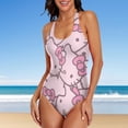 thumbnail image 3 of Hello Kitty Women's One Piece Swimsuit Athletic Training Swimwear Bathing Suit, 3 of 7