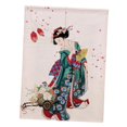 thumbnail image 4 of Estampado Japonés Cortina Lino Japón Tapiz para Puerta S / L , Kimono mujer l perfecl Cortina de puerta japonesa, 4 of 8