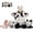 White-Milk Cow, variant on MorisMos 18'' Plush Flamingo Stuffed Animal Mommy Stuffed Flamingo with 4 Babies