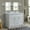 White, variant on 48 in. Double Oval Sink Vanity with Carrara Marble Top, Blue & White